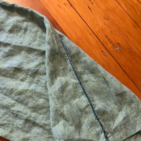 Soft Surroundings Linen Pants Contrast Piping size small - Picture 9 of 9